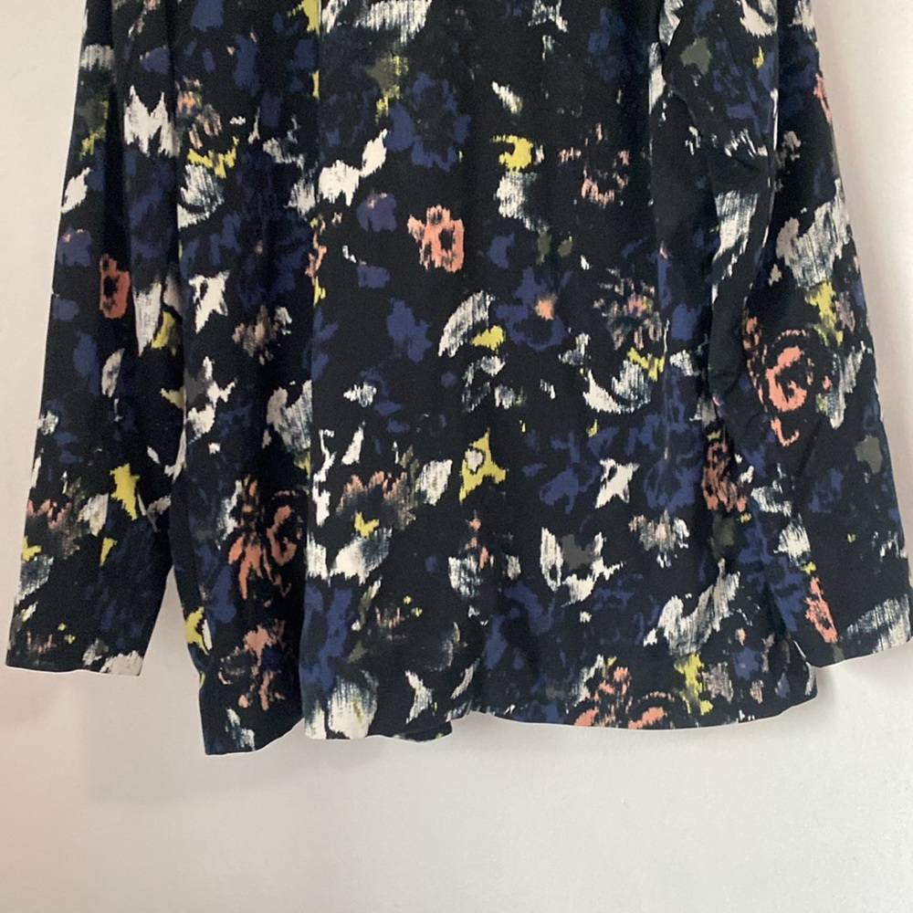 River Island 14 Floral Watercolor Open Front Blazer - Picture 10 of 13